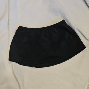 JANTZEN Classics Women’s Sz 6 Small Black Stretch Elastic Swim Skirt Skort